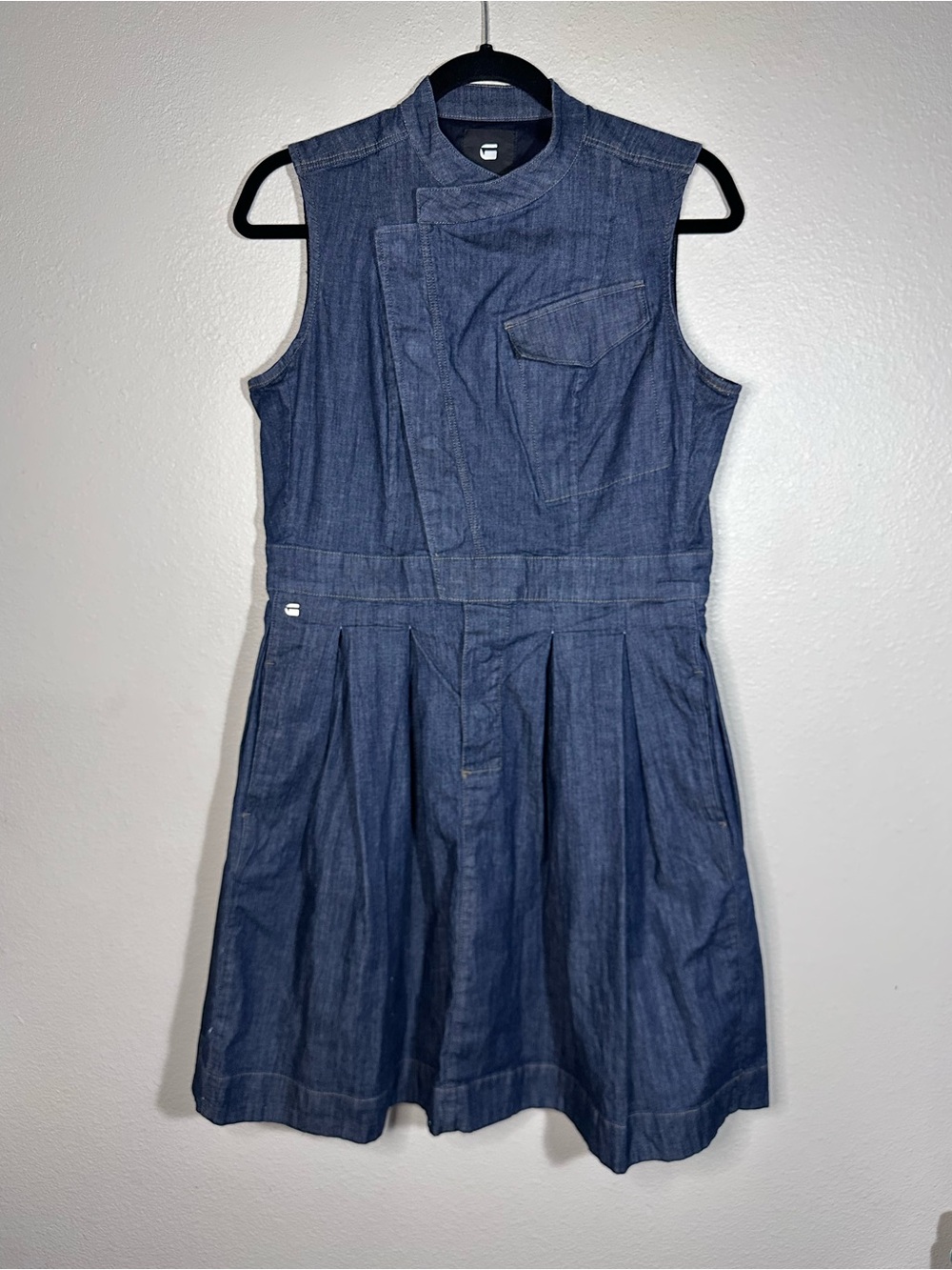 G-Star Raw Hybrid Archive Pleat Shirt Dress
